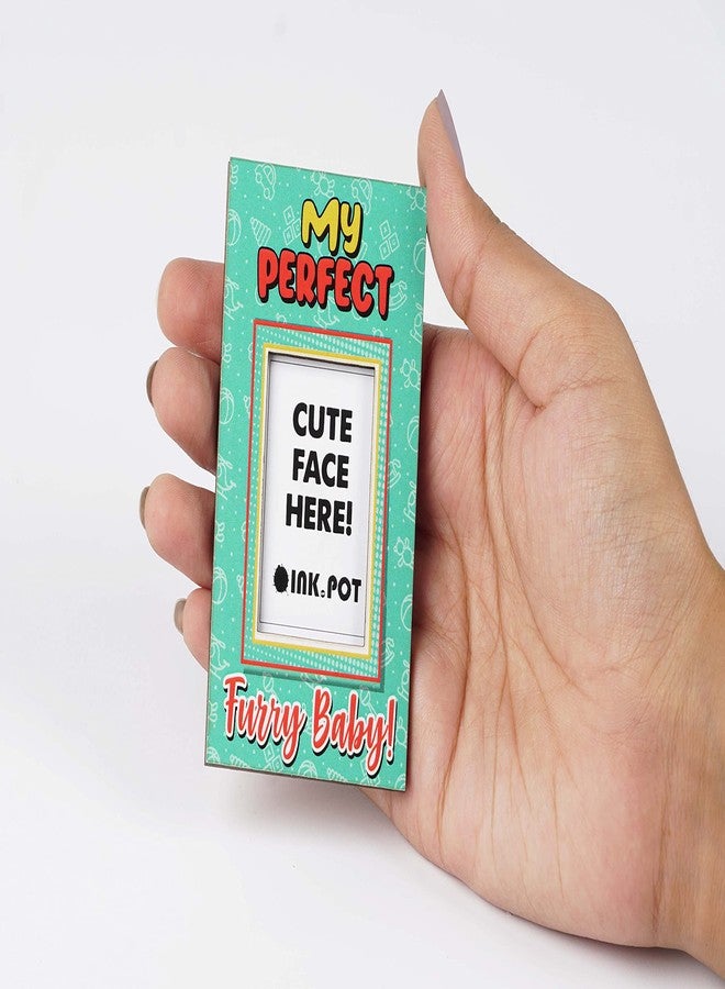 Inkdotpot إطار صور مغناطيسي من إنك دوت بوت - إطار صور مغناطيسي للثلاجة - إطار صور صغير - هدية لمحبي الحيوانات الأليفة | 9 × 5.5 سم - Image 3